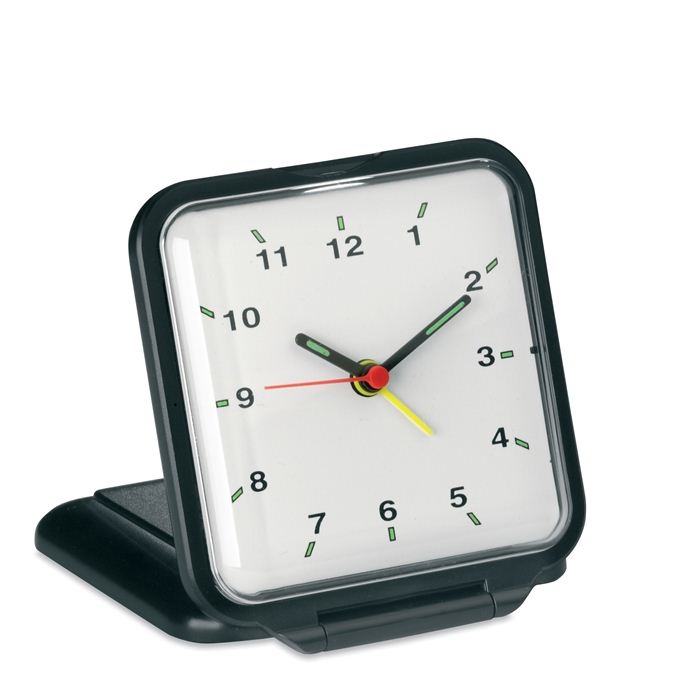 C04-0094 - Reloj Analógico para Viaje de Plástico con Alarma 2 en 1