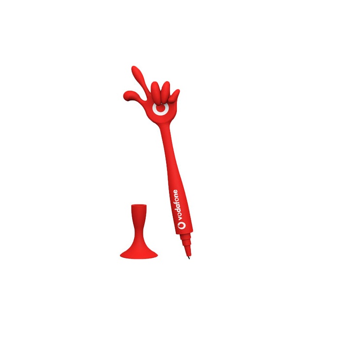 C05-0170 - Bolígrafo de Silicón en Forma de Mano con Base