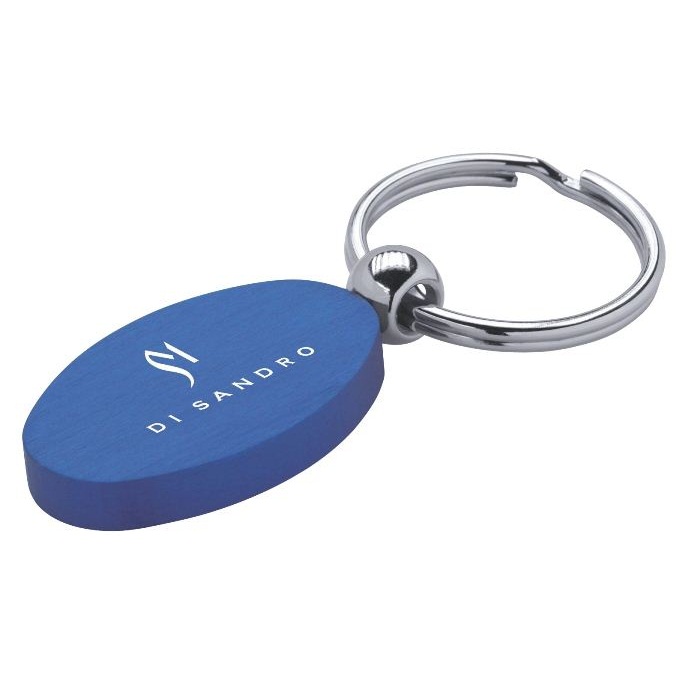 C08-0158 - Llavero Ovalado de Aluminio Anodizado