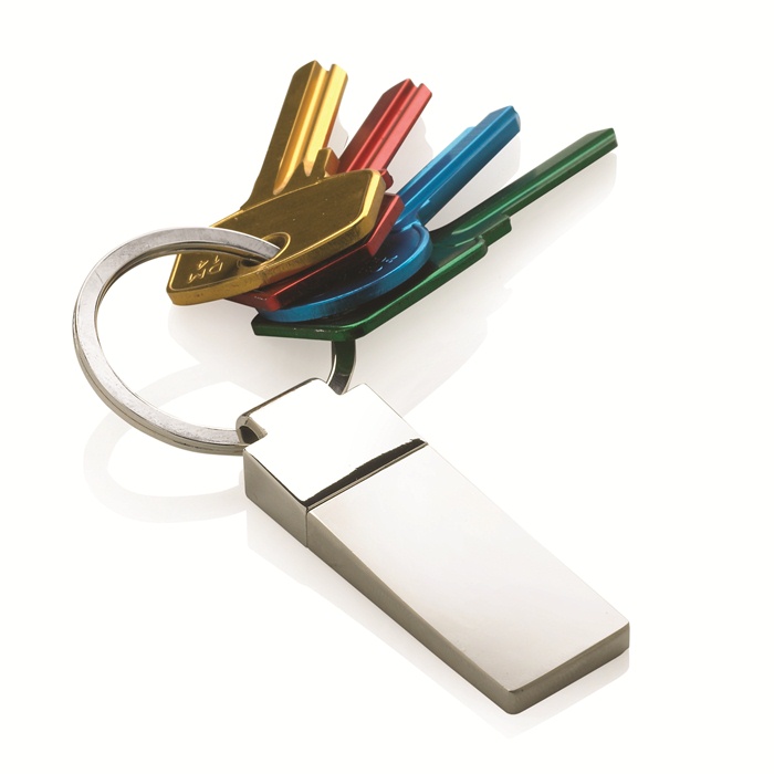 C08-0172 - Llavero Curv XDDESIGN® de Metal con Etiqueta 2 en 1