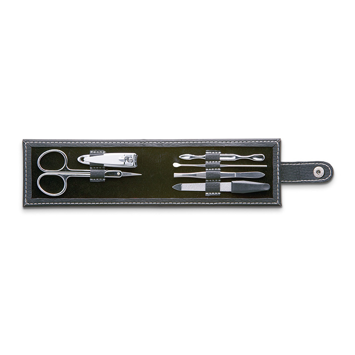 IT3059.SOB - Set para Manicure en Estuche de Curpiel