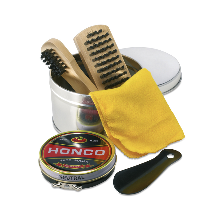 KC1050 - Kit de Limpieza para Zapatos en Estuche de Hojalata