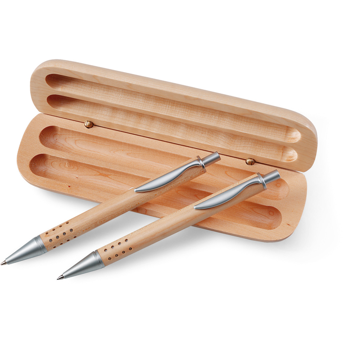 KC1701 - Set de Bolígrafo con Lapicero de Madera