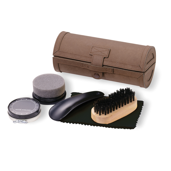 KC2231 - Kit de Limpieza para Zapatos en Estuche de Piel Sintética