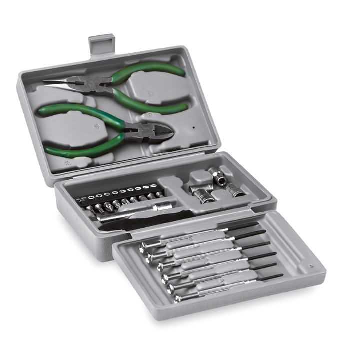 KC3525 - Set de Herramientas de 25 Piezas de Metal en Caja de Plástico