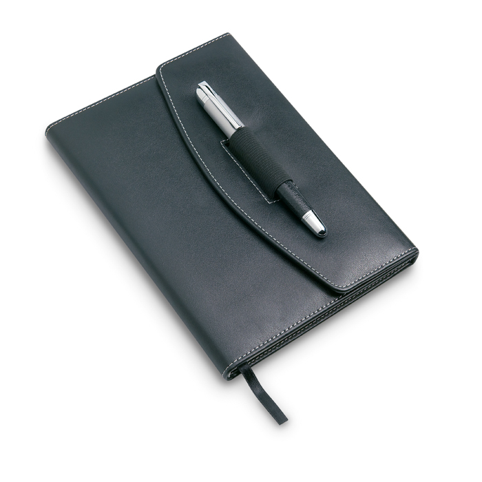 KC6856 - Portadocumentos A5 de PU con Libreta y Bolígrafo 3 en 1
