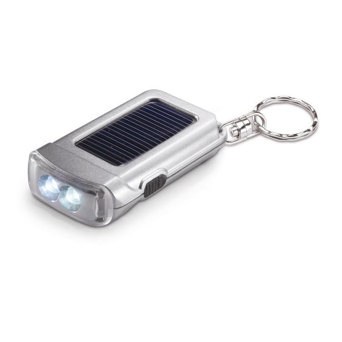 KC7014 - Linterna Solar LED de Plástico con Llavero