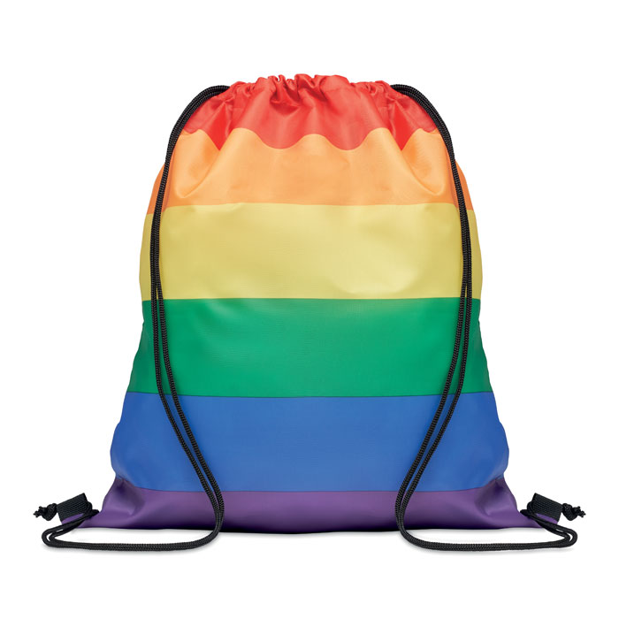 MO6436 - Bolsa cuerdas rainbow de RPET