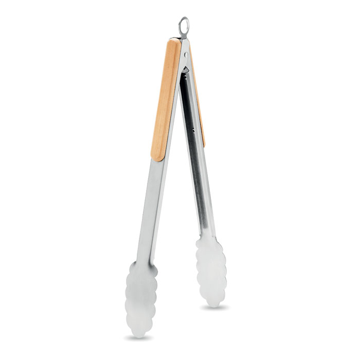 MO6728 - Pinzas barbacoa de acero inox.