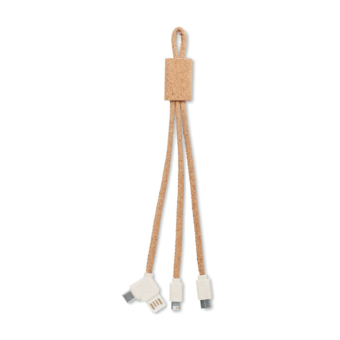 MO6812 - Cable de carga 3 en 1 corcho