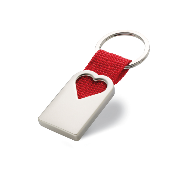 MO7155 - Llavero de Metal en Forma de Corazón