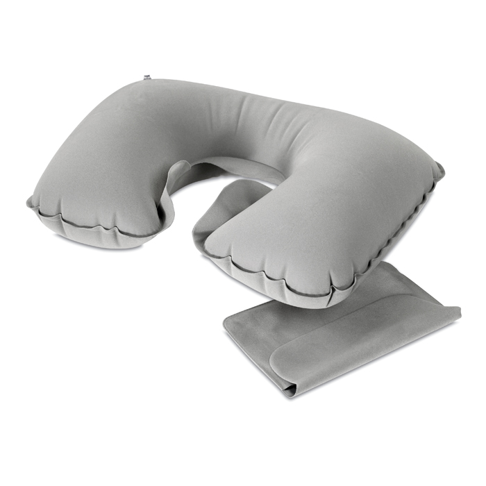 MO7265 - Almohada de Viaje Inflable de PVC en Estuche de Terciopelo