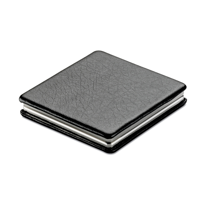 MO7520 - Espejo Doble de Forma Cuadrada en Funda de PU