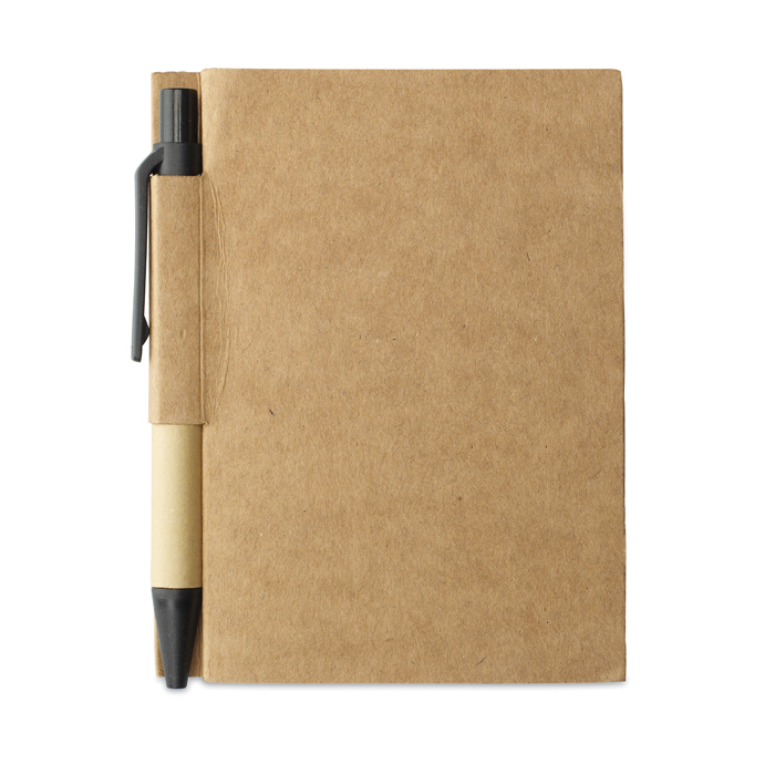 MO7626 - Libreta de Bolsillo de Material Reciclable con Bolígrafo