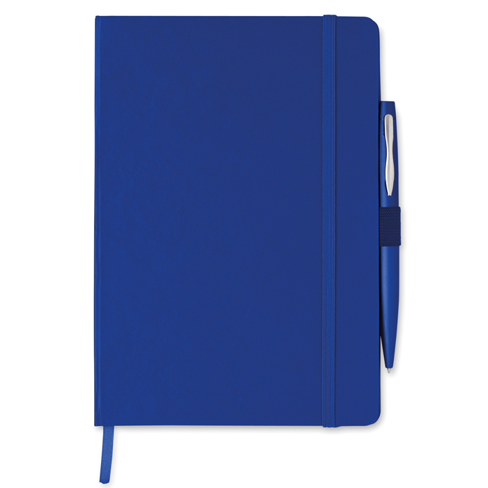 MO8108 - Libreta A5 con Tapa de Cartón y Bolígrafo de Metal 2 en 1