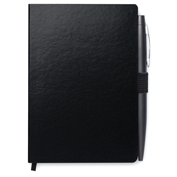 MO8109 - Libreta A6 con Tapa de Cartón y Bolígrafo de Metal 2 en 1