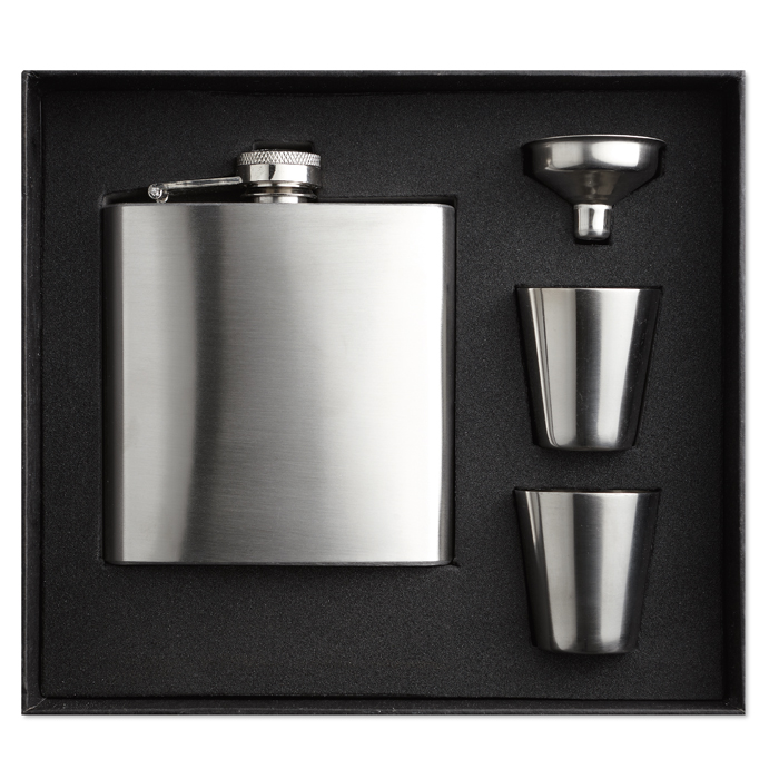 MO8321 - Set de Licorera Delgada de Acero Inoxidable 175 ml