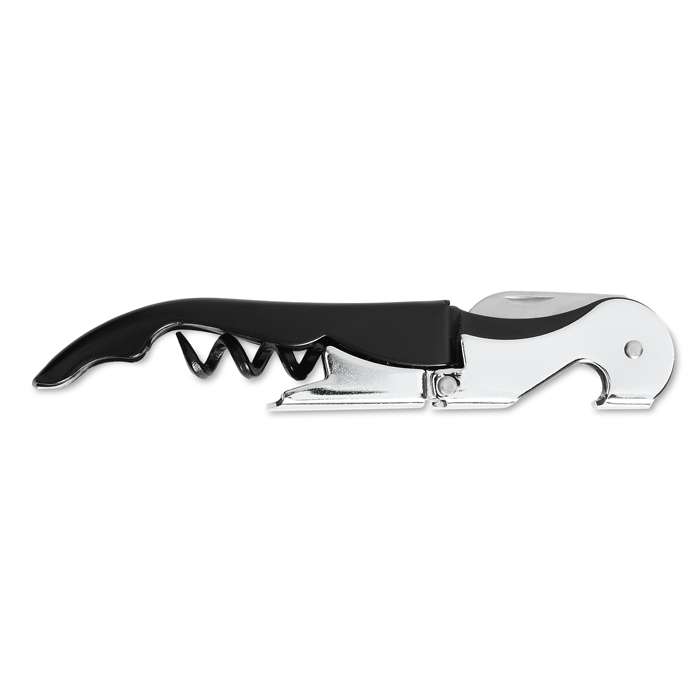 MO8322 - Sacacorchos y Cuchillo de Acero Inoxidable 2 en 1