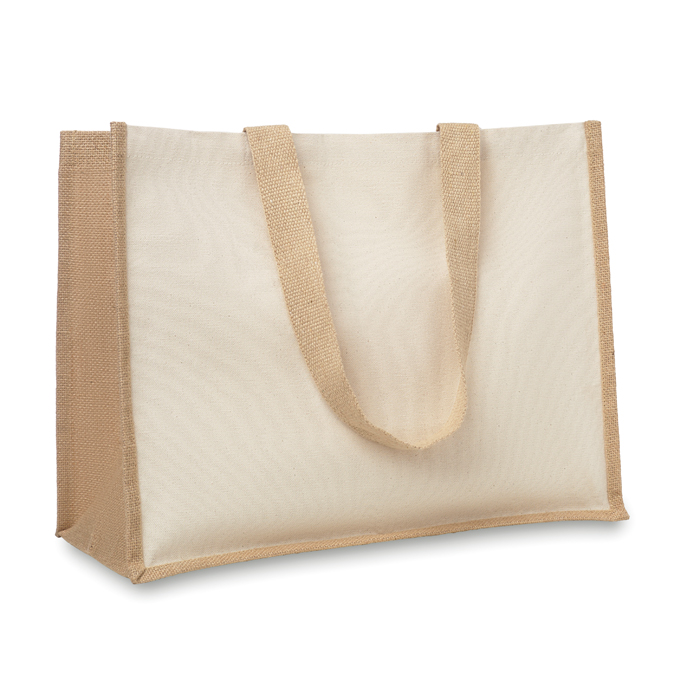 MO8967 - Bolsa de Mano de Yute y Algodón