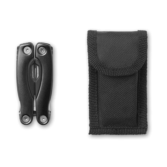 MO9144 - Multiherramienta Plegable de Acero Inoxidable en Estuche de PL/PES