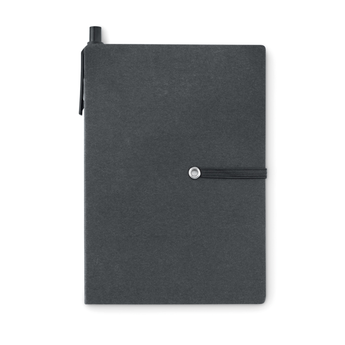 MO9213 - Libreta de Material Reciclado con Bolígrafo, Notas y Banderas Adhesivas 4 en 1