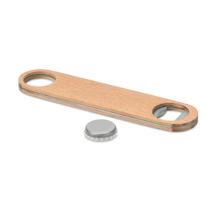 MO9360 - Destapador de Botellas Rápido de Acero Inoxidable con Madera
