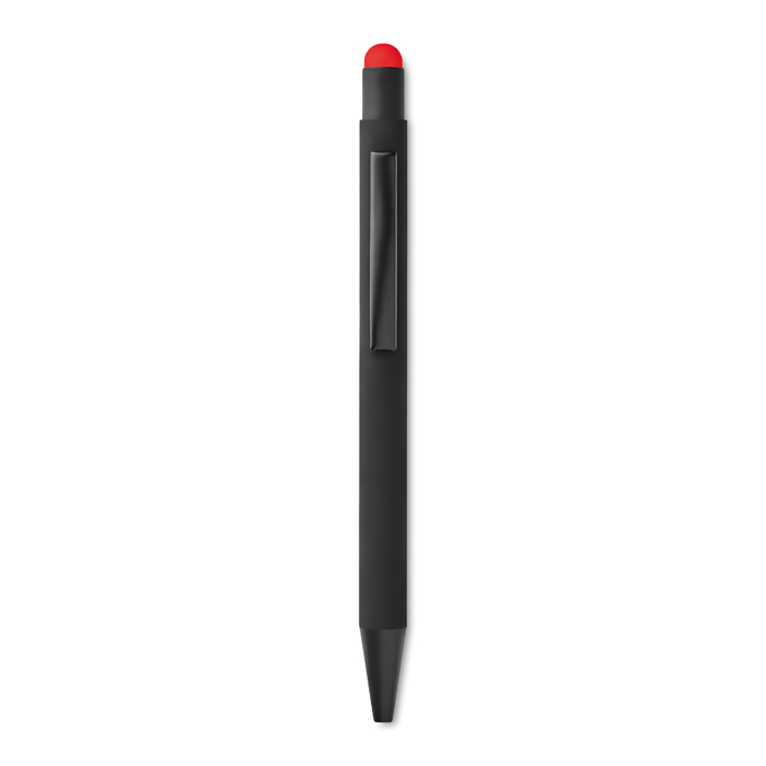 MO9393 - Bolígrafo Negrito de Aluminio con Lápiz Óptico 2 en 1