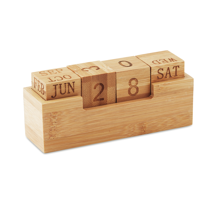 MO9404 - Calendario de Escritorio de Bambú