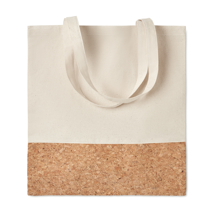 MO9517 - Bolsa de Mano de Algodón con Corcho
