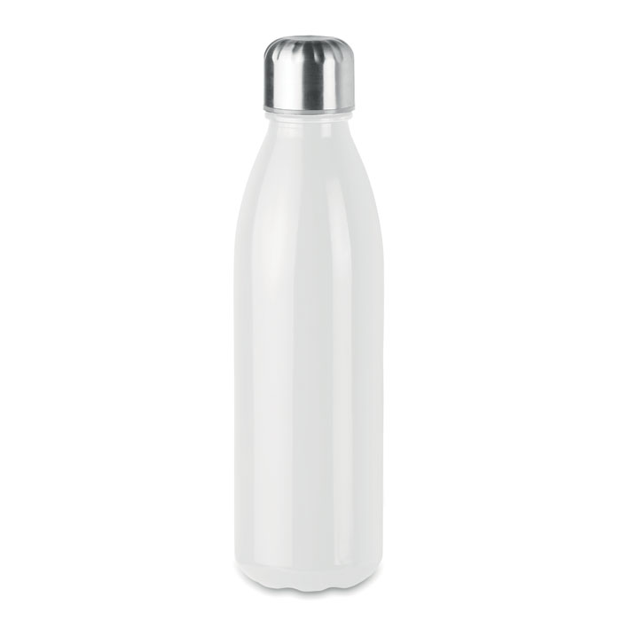 MO9800 - Botella de Vidrio con Tapa de Acero Inoxidable 650 ml.