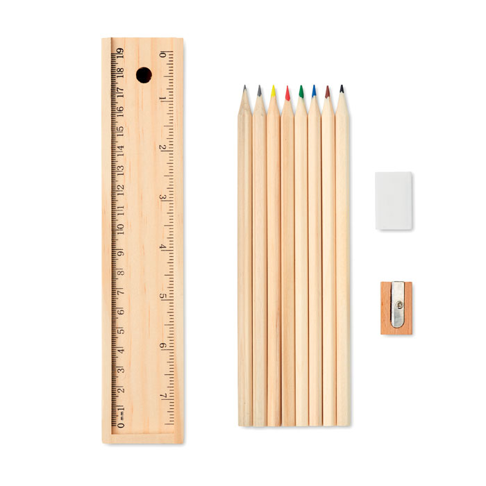 MO9836 - Set de Papelería en Estuche de Madera