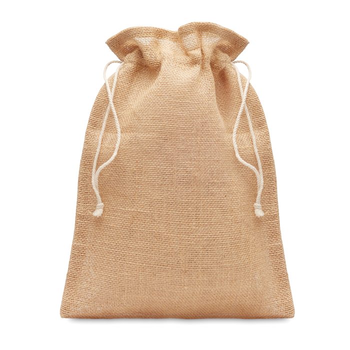 MO9929 - Bolsa Mediana de Regalo Tipo Morral con Cordón de Yute