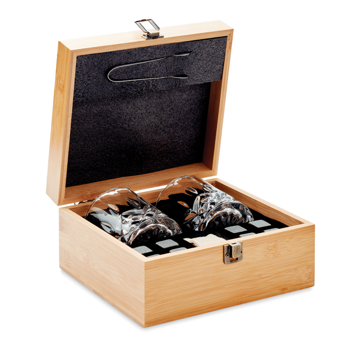 MO9941 - Set de Whisky en Caja de Bambú